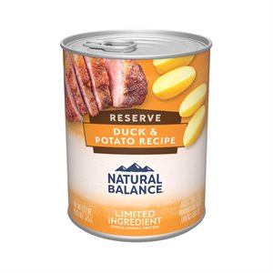 Natural Balance pour Chiens Formule « LID » de Canard & Pommes de Terre en Conserves 13 oz (à l’unité) | Natural Balance