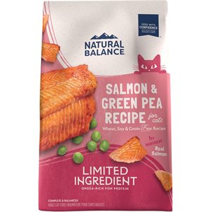 Natural Balance pour Chats Formule « LID » de Saumon & Pois Verts 10LB | Natural Balance