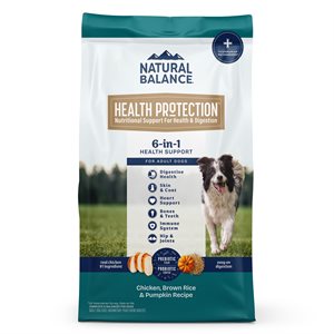 Natural Balance Health Protection Chien Poulet Riz Brun & Citrouille 4LBS | Natural Balance