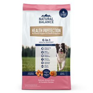 Natural Balance Health Protection Chien Saumon Riz Brun & Citrouille 4LBS | Natural Balance