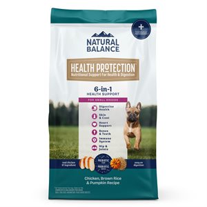 Natural Balance Health Protection Petite Race Chien Poulet Riz Brun & Citrouille 4LBS | Natural Balance