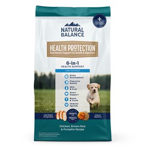 Natural Balance Health Protection Chiot Poulet Riz & Citrouille 12LBS | Natural Balance