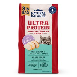 Natural Balance Ultra Protein Chaton Poulet & Farine de Poulet 3LB | Natural Balance