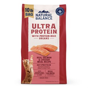 Natural Balance Ultra Protein Chat Saumon & Farine de Poulet 10LB | Natural Balance