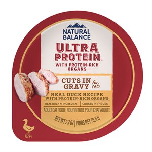 Natural Balance Ultra Protein Chat Canard & Abats en Sauce 2.7 oz (à l’unité) | Natural Balance