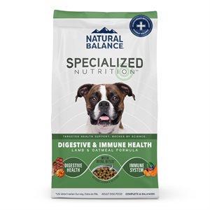 Natural Balance Specialized Nutrition Chien Digestion + Immunité Agneau & Avoine 22LB | Natural Balance