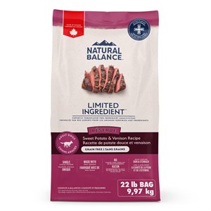 Natural Balance Ingrédients Limités Reserve Venaison & Patates Douces Sans Céréales 22LBS | Natural Balance