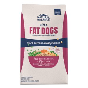 Natural Balance Ultra « Fat Dogs » Poulet & Saumon Formule pour Chiens en Surpoids 4LB | Natural Balance