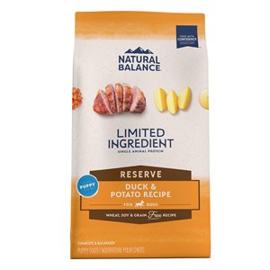 Natural Balance Formule de Canard & Pommes de Terre pour Chiots 22LB | Natural Balance