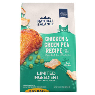 Natural Balance pour Chats Formule « LID » de Pois Verts & Poulet 15LB | Natural Balance