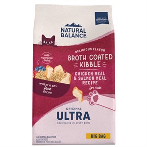 Natural Balance Ultra pour Chats Formule Originale Farine de Poulet & Saumon 15LB | Natural Balance