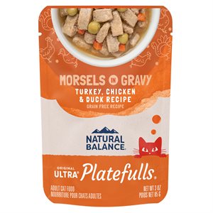 Natural Balance pour Chats Formule « Platefulls » de Dinde, Poulet & Canard 3 oz (à l’unité) | Natural Balance