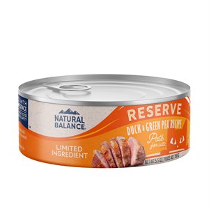 Natural Balance pour Chats Formule « LID » de Canard & Pois Verts en Conserves 5.5 oz (à l’unité) | Natural Balance