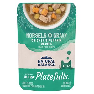 Natural Balance pour Chats Formule « Platefulls » de Poulet & Citrouille 3 oz (à l’unité) | Natural Balance