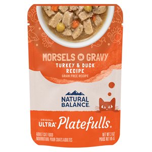 Natural Balance pour Chats d'Intérieur Formule « Platefulls » de Dinde & Canard 3 oz (à l’unité) | Natural Balance