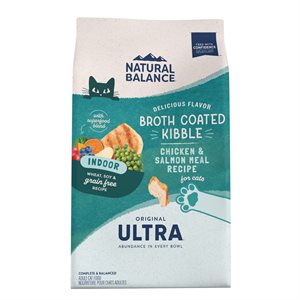 Natural Balance Ultra pour Chats d'Intérieur Poulet & Saumon Sans Céréales 15LB | Natural Balance