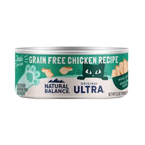 Natural Balance Ultra pour Chats Formule de Poulet Sans Céréales 5.5 oz (à l’unité) | Natural Balance