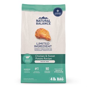 Natural Balance LID Chien Adulte Poulet Sans Céréales 4 LB | Natural Balance