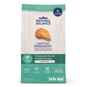 Natural Balance LID Chien Adulte Poulet Sans Céréales 24 LB | Natural Balance
