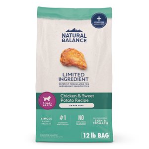 Natural Balance LID Chien Adulte Poulet Sans Céréales Petites Bouchées 12 LB | Natural Balance