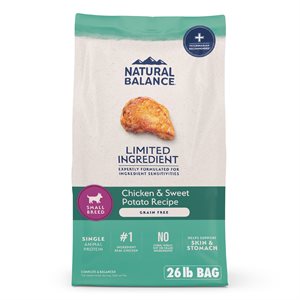 Natural Balance LID Chien Adulte Poulet Sans Céréales Petites Bouchées 26LB | Natural Balance