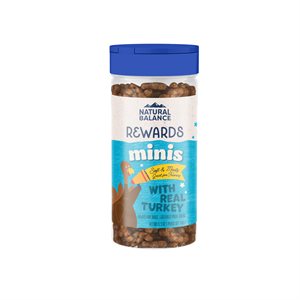Natural Balance Gâteries « Rewards Minis » pour Chiens avec Dinde 5.3oz | Natural Balance