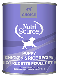 NUTRISOURCE®NOURRITURE HUMIDE  POUR CHIOT POULET ET RIZ