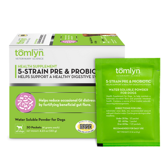 Tomlyn Pré et Probiotiques à 5 Souches pour Chiens 30 MCX