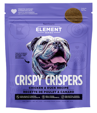 NUTRISOURCE® SERIES ELEMENT CRISPY CRISPERS GATERIES POUR CHIEN POULET ET CANARD 4OZ