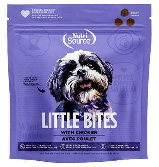 NUTRISOURCE® SERIES ELEMENT PETITES BOUCHÉES GATERIES POUR CHIEN POULET 6 OZ