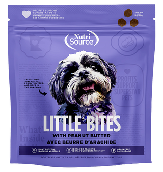 NUTRISOURCE® SERIES ELEMENT PETITES BOUCHÉES GATERIES POUR CHIEN BEURRE D'ARACHIDE SANS GRAINS 6 OZ