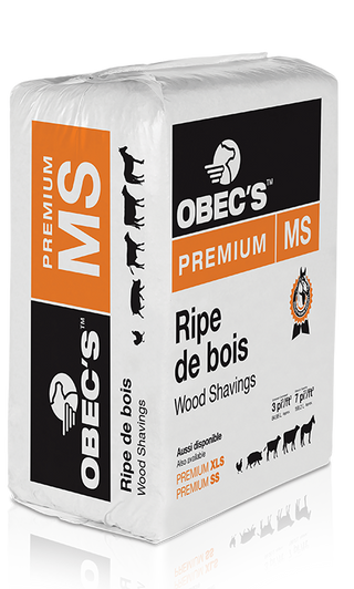 OBEC'S PREMIUM MS RIPE DE BOIS 3PI CUBE LITIERE CHEVAUX ET BÉLTAIL