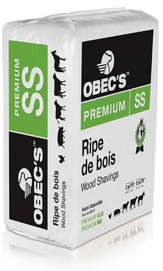 OBEC'S PREMIUM SS RIPE DE BOIS 3PI CUBE LITIERE VACHE ,PORC