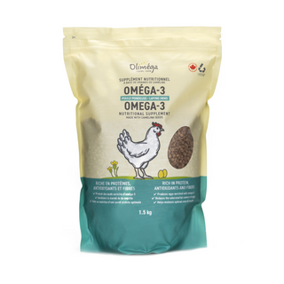 OLIMEGA TOURTEAU CAMÉLINE OMEGA-3 SUPPLEMENT POUR POULE PONDEUSE