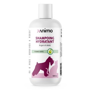 Zanimo Shampoing Hydratant, Argan Et Aloès, Pour Chien Et Chat - Pomme Verte