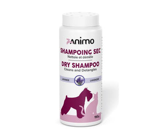 Zanimo Shampoing Sec, Nettoie Et Démêle, Pour Chien Et Chat - Lavande 150g