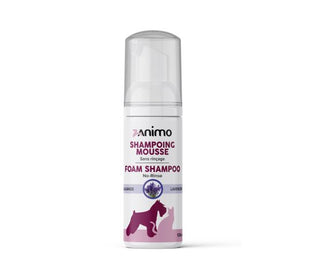 Zanimo Shampoing Mousse, Sans Eau Et Sans Rinçage, Pour Chien Et Chat - Lavande 120ml