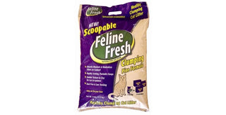 LITIÈRE AGGLOMÉRANTE  DE PIN FELINE FRESH® CHAT JETABLE AU TOILETTE