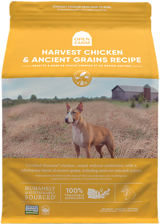 Nourriture sèche pour chiens au poulet et aux céréales anciennes