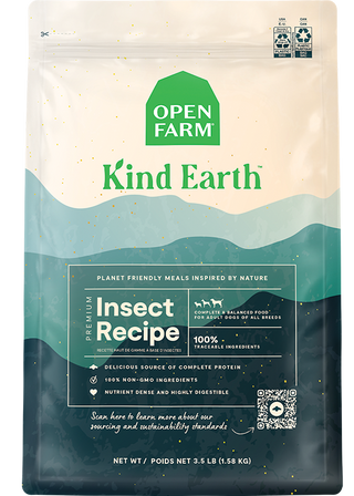 Open farm Kind Earth Premium Recette de croquettes d’insectes