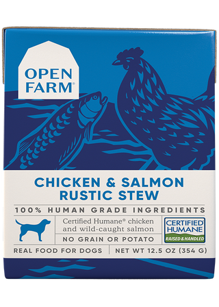 Tétra Pack nourriture humide pour chiens au poulet et au saumon 12.5 oz