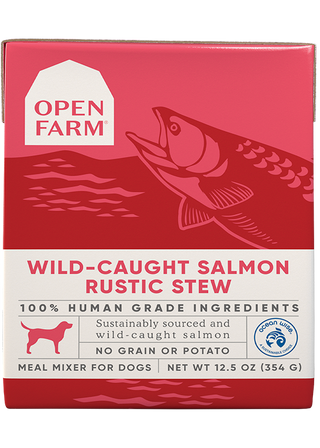 Tétra Pack nourriture humide pour chiens au saumon pêché à l'état sauvage12.5 oz