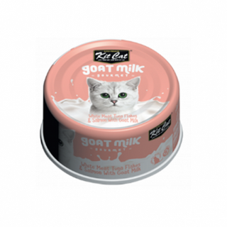 KIT CAT® REPAS GOURMAND AU LAIT DE CHÈVRE, THON ET SAUMON POUR CHATS 24 X 70GM